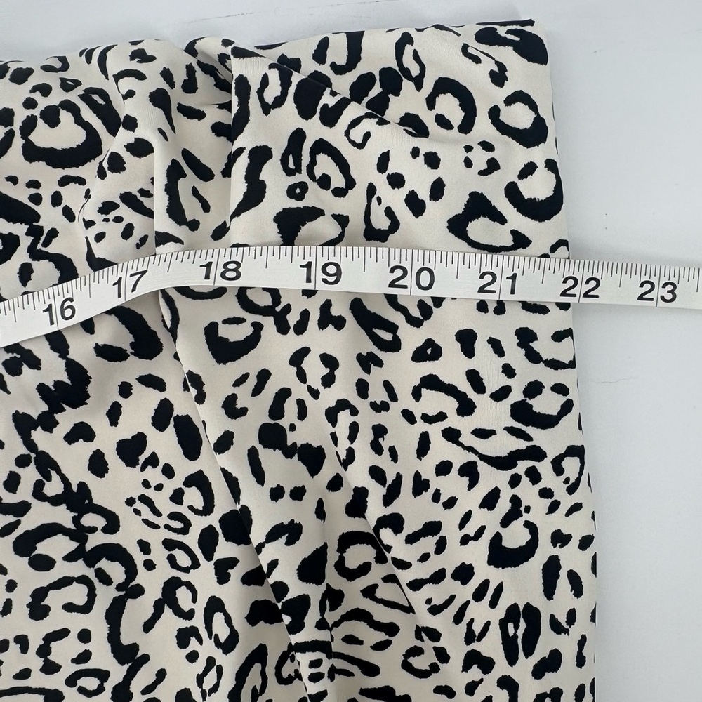 KONA Sol Large (12-14) Off White/Black Twist-Front Leopard Print Tankini Top New - Picture 9 of 12